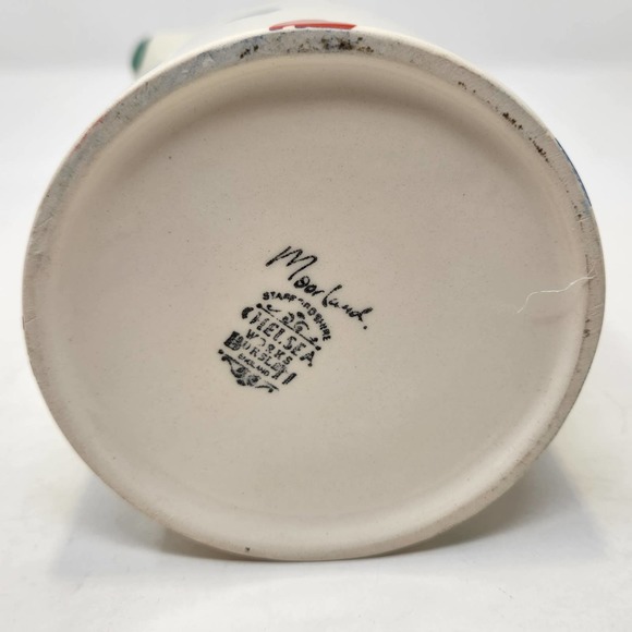 Moorland Chelsea Works Burslem Cream Heart Pitcher Vintage Modern Farmhouse - Picture 6 of 7